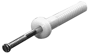 C.R. Laurence CRL 3/16&quot; Hole 1&quot; Long Round Head Nylon Drive Anchors | 03161