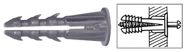 C.R. Laurence 3/16&quot; Plastic Screw Anchor with Shoulder - 1000 Pack | 1329