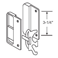 TechnologyLK STB Sliding Patio Screen Door Latch and Handle Set, 3-1/4&quot; Screw Holes  | 1463