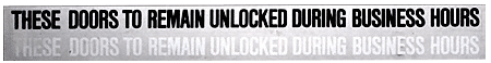 C.R. Laurence CRL Business Door Header Sign for Double Doors | 149B0