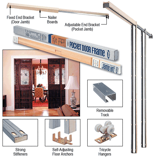 CRL Pocket Door Frame and Hardware Sets | 153070PF