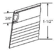 TechnologyLK STB Black Vinyl Adjustable Width Bug Strip, 1-1/2&quot; Max Width - 250 ft Roll | 16244M