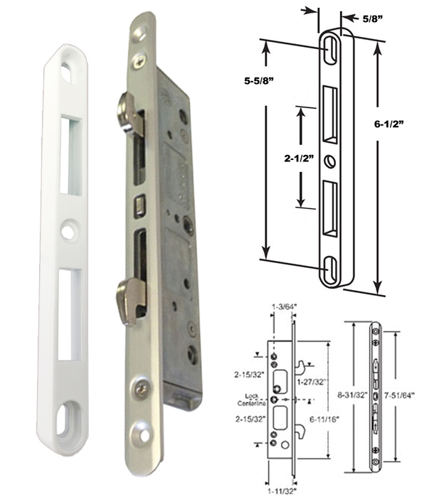 TechnologyLK 2-Point Mortise Lock and Keeper Kit | 16460SK