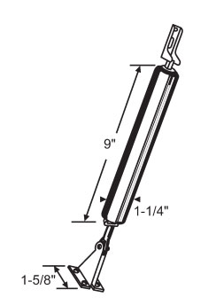 TechnologyLK STB Screen Door Closer, Pneumatic, Light Weight, Aluminum | 18103