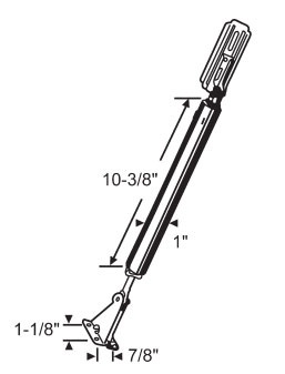 TechnologyLK STB Storm Door Closer, Hydraulic, Aluminum | 1855