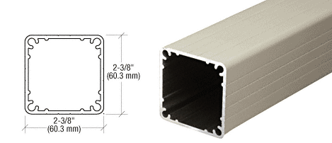 C.R. Laurence CRL Oyster White 100 Series 48&quot; Fascia Mount Post Only | 1FP480W