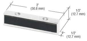 C.R. Laurence CRL Aluminum Finish Header Mounted Single Door Stop | 1NT307A