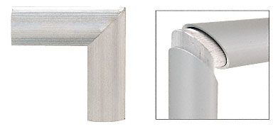 C.R. Laurence CRL 90 Degree Vertical Internal Splice Sleeve for 2-1/2&quot; Cap Rail | 1S25V90M