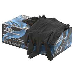 C.R. Laurence CRL Small Disposable Black Powder Free Latex Rubber Gloves  | 2005SM