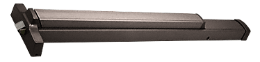 C.R. Laurence CRL Jackson 2095 Push Pad Series Dark Bronze Left Hand Reverse Rim Panic Exit Device - 36&quot; | 2095BRZ36L