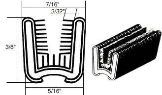 CRL-Automotive CRL 7/16&quot; x 3/8&quot; Universal Channel - 500 ft Roll | 21116181951