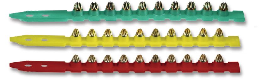 Hilti Powder Actuated Fastener Cartridge - .27 6.8/11 M Short - Strips of 10 - Green - Light - Pack of 1000 - 50371 | PAC2710GB