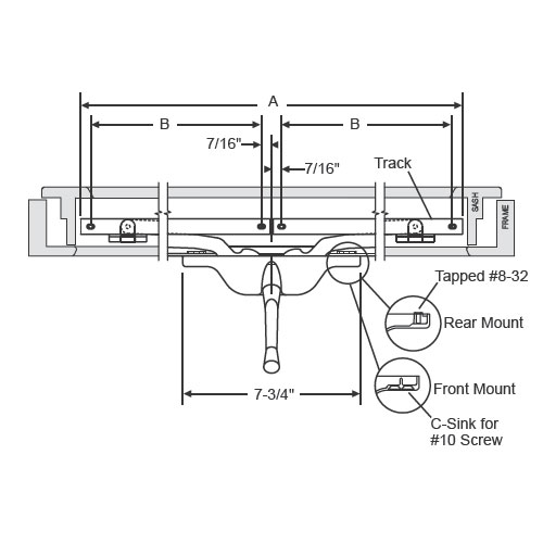 TechnologyLK STB Face Mounted Awning Window Operator, 9&quot; Arm, Brushed Copper Nickel | 2913013