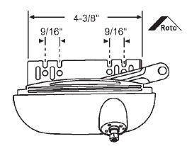 Right Hand Blue Roto White Casement Operator | 36392RHBEW