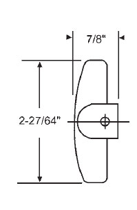 T-Crank Handle with Set Screw, 11/32&quot; Spline,  Bronze | 37-125-1 | H3802 | 371251