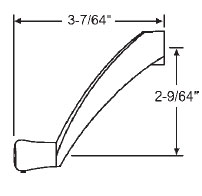 TechnologyLK STB Maxim Crank Handle, 11/32&quot; Spline, White | 371503