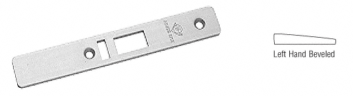 C.R. Laurence CRL Aluminum Left Hand Beveled Faceplate for AR4513 Deadlatch Locks  | 452220AL