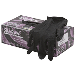 C.R. Laurence CRL Medium Disposable Black Nitrile Gloves  | 5005MD