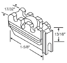 17/32&quot; Steel Window Roller Assembly - Package | 52-625  | 52625