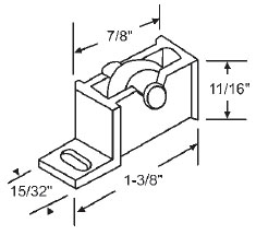 9/16&quot; Nylon Window Roller Assembly | 52-680  | 52680