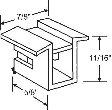 TechnologyLK STB Top Guide for Window Channel Balances, Unattached | 60506