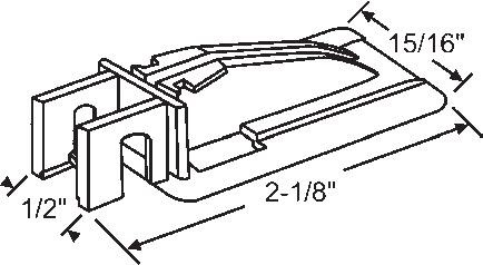 TechnologyLK STB Top Guide for Window Channel Balances, Unattached | 60509