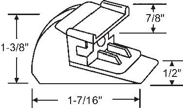 TechnologyLK STB Bottom Guide for Window Channel Balances, Attached | 60561A