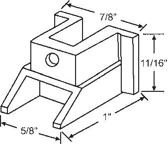 TechnologyLK STB Bottom Guide for Window Channel Balances, Unattached | 60576