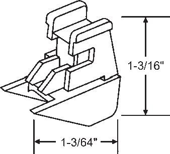 TechnologyLK STB Bottom Guide for Window Channel Balances, Unattached | 60590