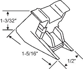TechnologyLK STB Bottom Guide for Window Channel Balances, Unattached | 60598