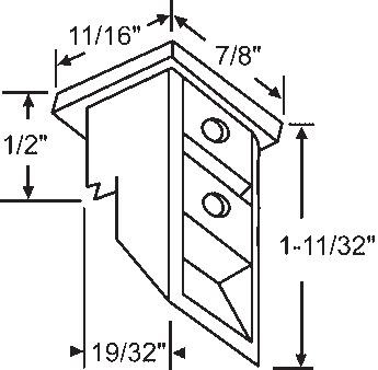 TechnologyLK Top Sash Guide for Window Channel Balances, White | 60602