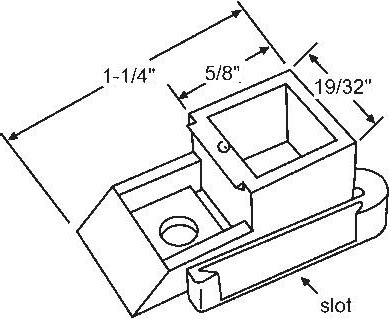 TechnologyLK STB Top Sash Guide for Window Channel Balance, Right Hand | 60606