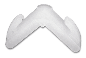 C.R. Laurence CRL 5/16&quot; Nylon Corner for Double Seal Spacer - 39106 - Pack of 100 | 6276