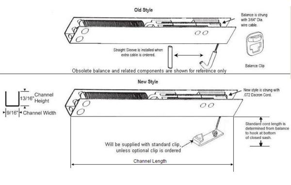 TechnologyLK STB Overhead Sash Balance, 5 to 1, Double Spring, 16-1/4&quot; | 62V122D