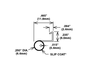 TechnologyLK STB Glazing Vinyl, Snap-In, Kerf Mount, White, 1000&#39; | SPECIAL ORDER | 63177W