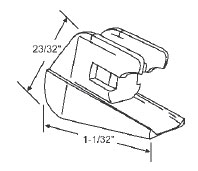 TechnologyLK STB Bottom Guide for Window Channel Balance, Unattached | 64502