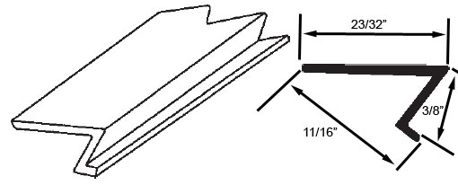 STB Snap-In Vinyl Glazing Bead | 6559