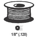 TechnologyLK STB Hollow Ribbed Screen Retainer Spline, Gray, 1/8&quot;, 100 Foot Roll | 661