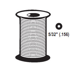 TechnologyLK STB Hollow Round Screen Retainer Spline, Gray, 5/32&quot;, 1000 Foot Roll | 6670