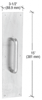 C.R. Laurence CRL 15&quot; Round Aluminum Pull Plate | 67N