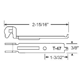 TechnologyLK Metal Bracket for Tubular Window Balances  | 70501