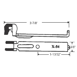 TechnologyLK Nyclad Coated Metal Bracket for Tubular Window Balances  | 70502N