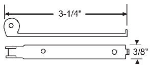 TechnologyLK Metal Bracket for Tubular Window Balances  | 70523