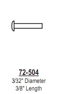 Tubular Balance Rivet - 5/64&quot; Diameter | 72-502 | 72502