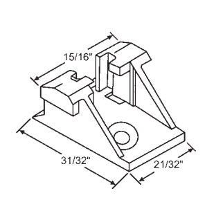 Sash Clip for 72 Series Window Balance   | 72-605A | 72605A