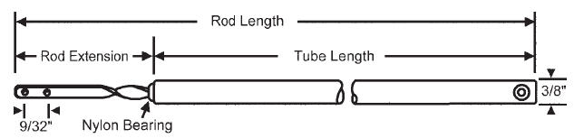 14&quot; Standard Duty Window Balances Red Bushing | 75S24