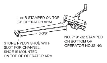 8-3/8&quot; Andersen Right Hand Stone Casement Operator | 7501361314