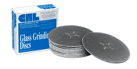 C.R. Laurence CRL 7&quot; x 7/8&quot; 320 Grit Sanding Discs - 50 Pack | 7X78320CB