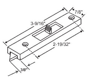 TechnologyLK STB Tilt Window Latch, Left Hand, White, 2-19/32&quot; Screw Holes | 83622LHW