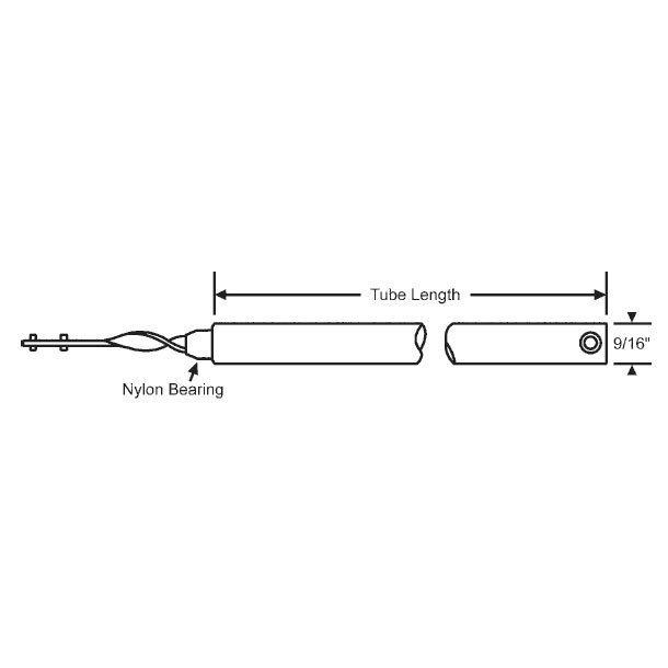Window Balance, Tubular, Tilt, Red Bushing - 38&quot; | 8538R